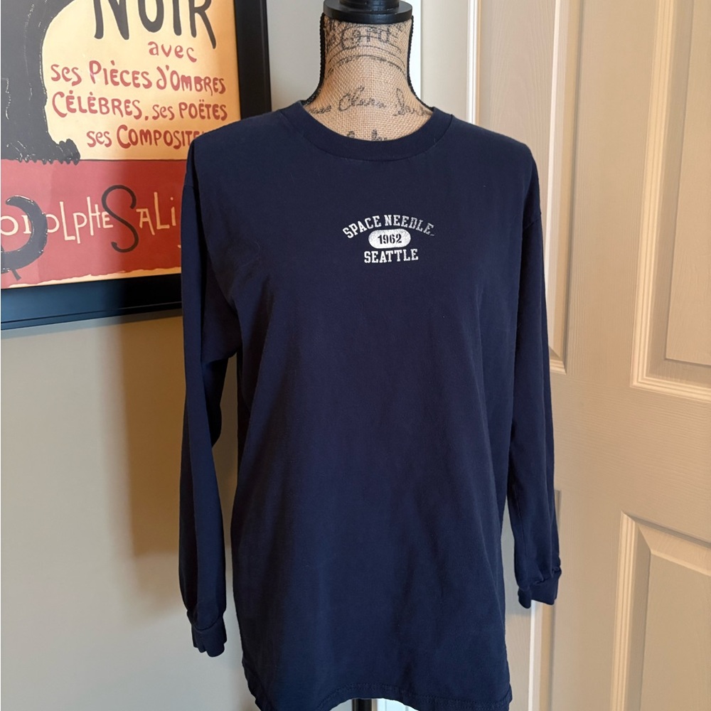 Vintage Space Needle Seattle Long Sleeve Tee